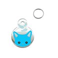 thumbnail image 2 of Flmtop Anti Lost Metal Dog Cat Collar Name Tag Engraving ID Owner Phone Address Pendant Blue, 2 of 8