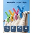 thumbnail image 4 of 6 Pack Beach Towel Clips, Heavy Duty Windproof Towel Clips for Beach Chairs, Pool Loungers & Cruise Ship Chairs, Oversized Blanket Clothes Pins, 4 of 8