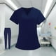 thumbnail image 5 of Conjunto de uniformes médicos, lavable a máquina, escote en V, , con bolsillos, , top de enfermera y pantalones, traje para salón , Otro, 5 of 7