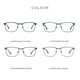 thumbnail image 3 of Gafas de moda Anti-luz azul, gafas de protección ocular para ordenador, montura cuadrada de Metal, g Abanopi Marrón claro mate, 3 of 7