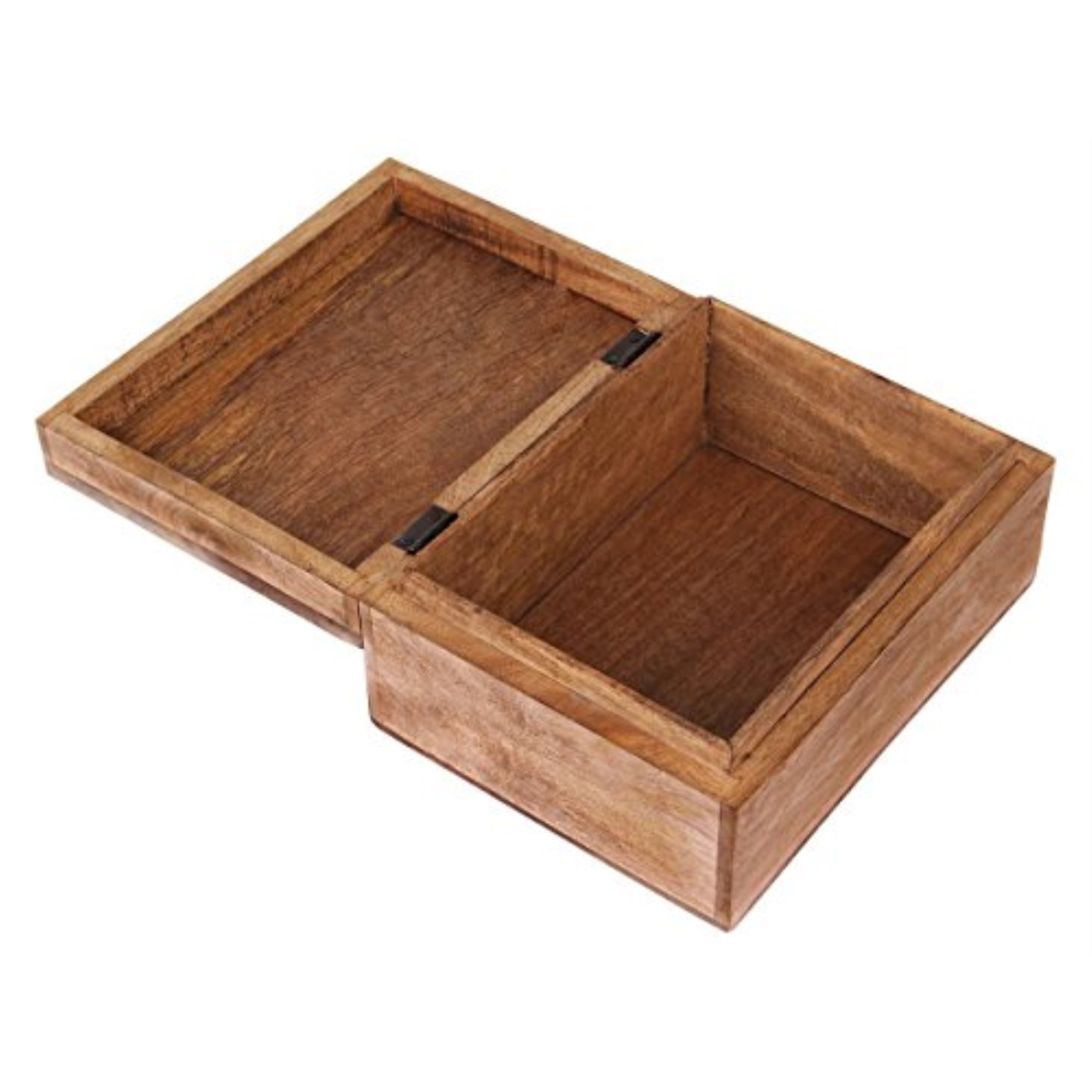 Wooden Handcrafted Jewelry Multipurpose Keepsake Storage Organizer Box 