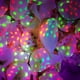 thumbnail image 3 of Globo fluorescente de 12 pulgadas, 2,8 g, globo de puntos fluorescentes transparentes, color caramelo, decoración para fiestas de bodas, 3 of 6