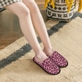 thumbnail image 5 of House Slippers for Women Men - Rose leopard print Lightweight House Shoes Fuzzy Slippers, Soft Slip-On Cozy House Slippers for Woman Indoor Outdoor, 5 of 7