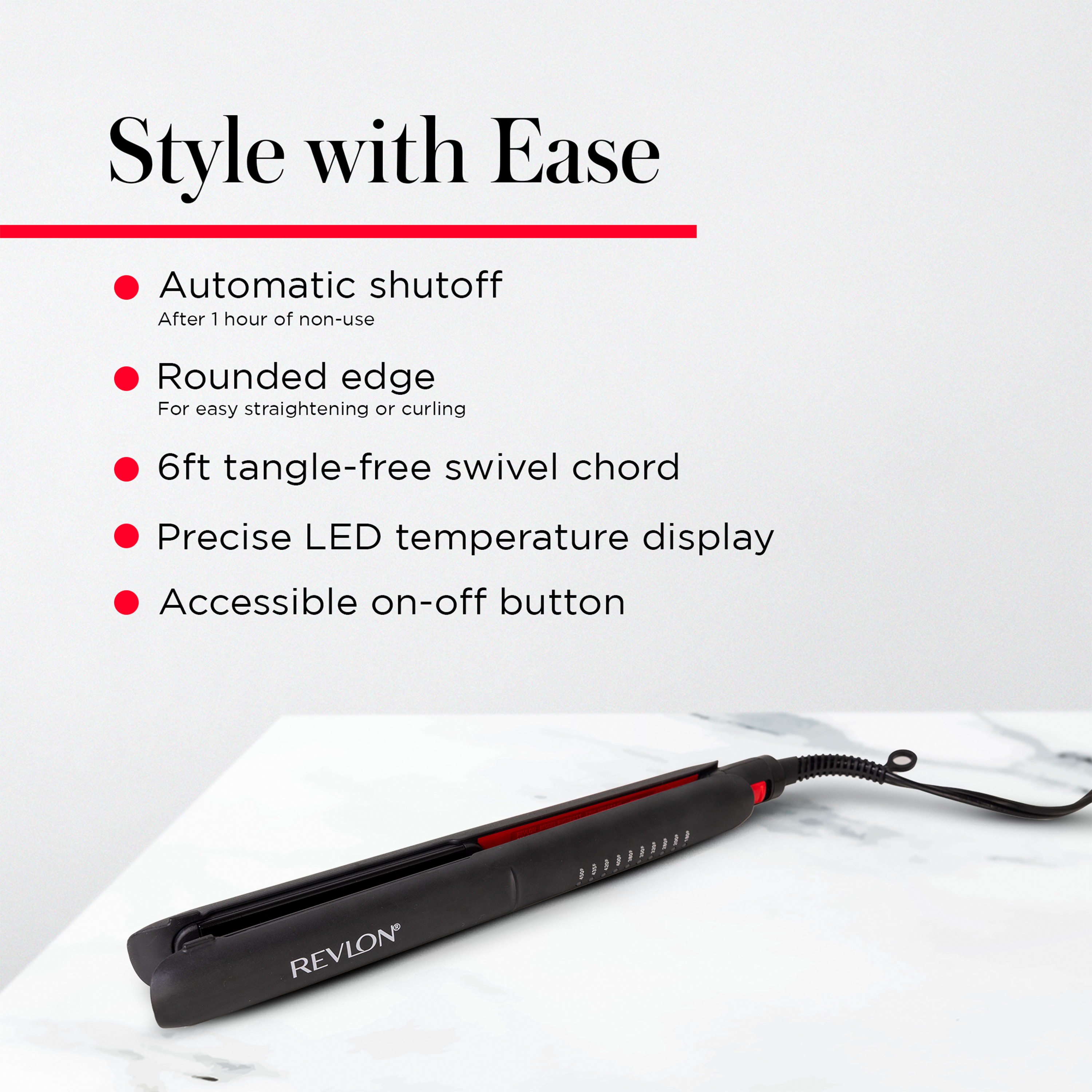 Revlon Smoothstay 1" Ceramic Flat Iron photo 6