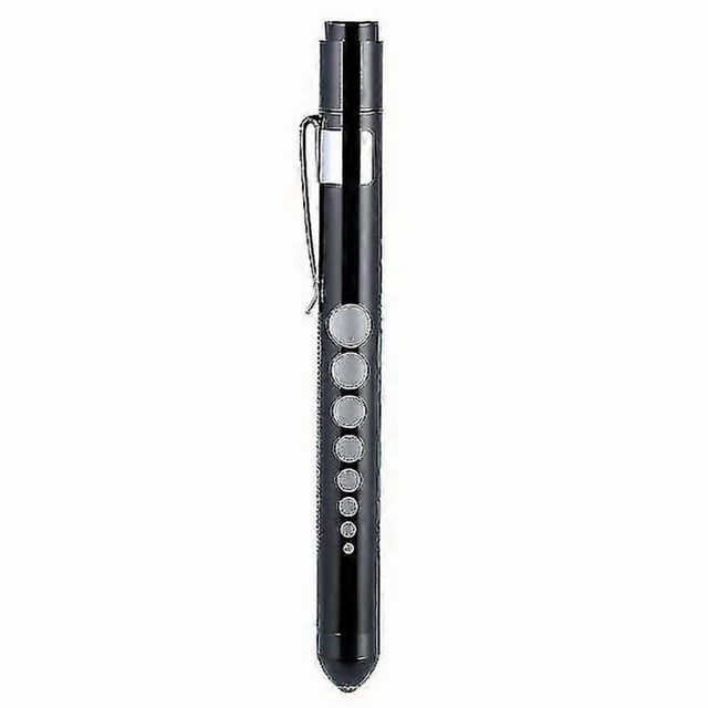 Medical Penlight with Pupil Gauge LED Pen Light for Nurses Doctors Reusable Flashlight for Nursing Students (Black)