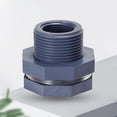 thumbnail image 4 of 2pcs Pvc 3/4 Inch Thread Water Tank Bulkhead Fitting Adapter With Seal Gasket, 4 of 5