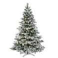 thumbnail image 1 of Vickerman 23244 - 6.5' x 58" Flocked Aspen 400 Warm White Italian LED Lights Christmas Tree (G115566LED), 1 of 1