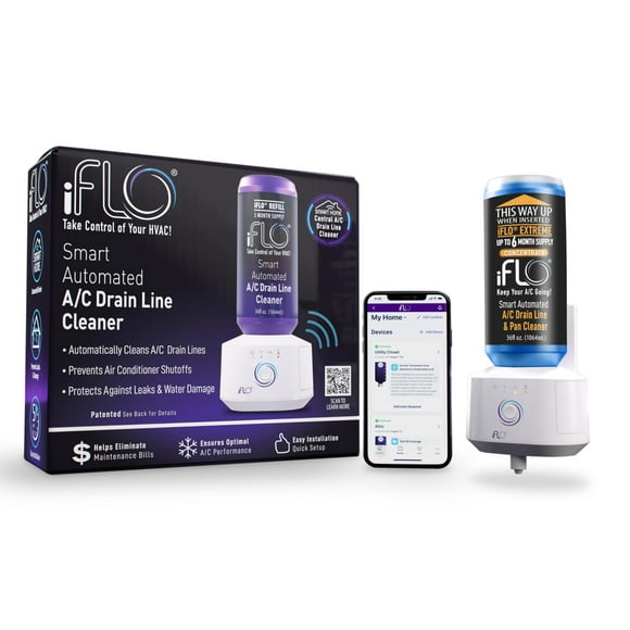 Sistema automatizado de limpieza de tuberías de drenaje de aire acondicionado iFlo Smart 1.06L