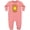 Mauve, variant on Little Ray of Sunshine Cute Smiling Yellow and Orange Sun Baby Fleece Romper
