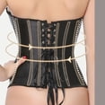 thumbnail image 4 of Levmjia Women's Shapewear Corset Top Vintage Solid Color Strapless Shaping V-Neck Lace Bustier Waist Comfortable Cincher Evening Gowns, 4 of 4
