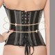 thumbnail image 4 of Top de mujer con soporte para el pecho y moldeador, fruncido y metido en un color liso, moldeador de cintura. Top moldeador de poliéster para mujer., 4 of 4