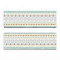 thumbnail image 2 of Geometric Orange Bench Cushion Set of 2, Traditional Native Motifs Ethnic Illustration Colorful Details Print, Standard Size Foam Pad and Decorative Cover, Multicolor, by Ambesonne, 2 of 4