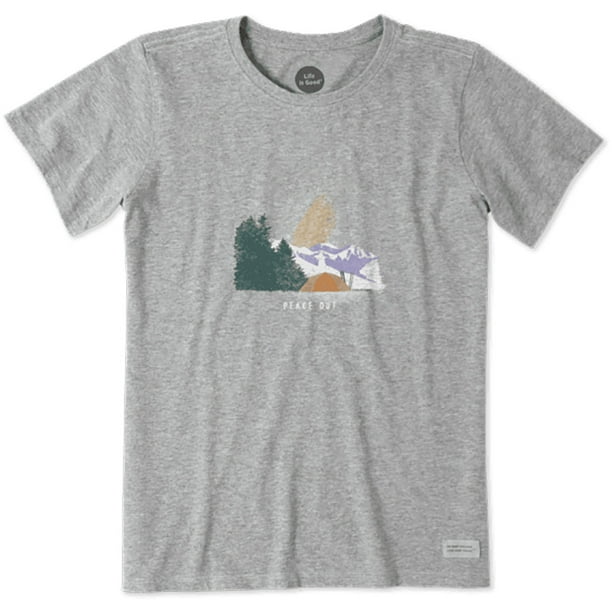 Life Is Good - Life is Good. Womens Crusher Tee: Peace Out Camping ...