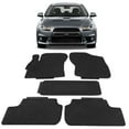 thumbnail image 2 of Ikon Motorsports Compatible with 08-17 Mitsubishi Lancer Latex All Weather Floor Mat Carpet Black, 2 of 7