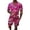 Hot Pink, variant on KKBOTIVE Mens Summer Outfit Set Button Down Crewneck Shorts Sleeve Tracksuit Summer Adult Tracksuits, Hot Pink Size: S