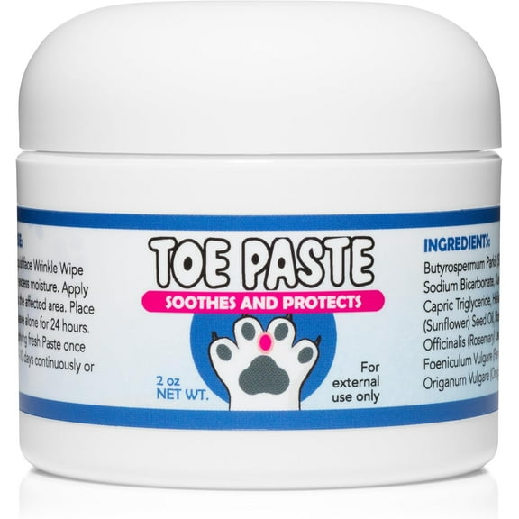 Squishface Toe Paste - Dog Paw Balm, Dog Paw Yeast Care, Soothing Dog Paw Cream for Happy, Healthy Paws! 2oz.