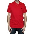 thumbnail image 3 of U.S. Polo Assn. Mens Solid Pique Polo with Small Pony, Engine Red/Black, XX-Large, 3 of 3