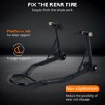 thumbnail image 1 of Kojooin Motorcycle Stand Combo, Heavy-Duty Front and Rear Paddock Lift Set with 850 lb Capacity for Most Sport Bikes, 1 of 6