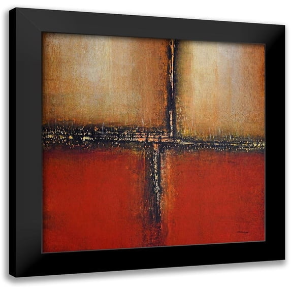 Holsinger, Joel 12x12 Black Modern Framed Museum Art Print Titled - Uptown Lights 1