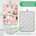 thumbnail image 6 of Yayeee Pot Holders Kitchen Heat Resistant with Pocket 7"x9.8" Cotton Oven Cooking Hot Pads, Christmas Snowman, 6 of 7