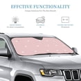 thumbnail image 4 of YFYANG Front Windshield Sun Shade, Pink Heart Pattern Foldable Car Visor for Cars, Trucks, SUVs, Small, 4 of 9