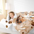 thumbnail image 4 of Castle Fairy Kawaii Animal Panda 3 Pieces Queen Comforter Set for Children Teens Adults,Oriental Food Bubble Tea Ultra Soft Bedding Sets,Black Brown Bedding Comforter Set Breathable, 4 of 8
