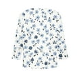 thumbnail image 6 of Abcomgle Kids Long Sleeve Shirt Girls 7-8 Crewneck Winter T-Shirts for Girls Trendy Basic Top for Girls Cute Floral Print Girls Tunic Tops 6-7 Years,Mint Green, 6 of 6
