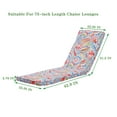 thumbnail image 5 of Unique Choice 2-Pcs Set Outdoor Chaise Lounge Chair Cushion, Flower Pattern, 5 of 8