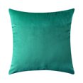 thumbnail image 1 of Funda de almohada de terciopelo cuadrado con forma de almohada, color sólido, decoración de sofá, funda de almohada, verde claro sidaley HA003042-01, 1 of 6