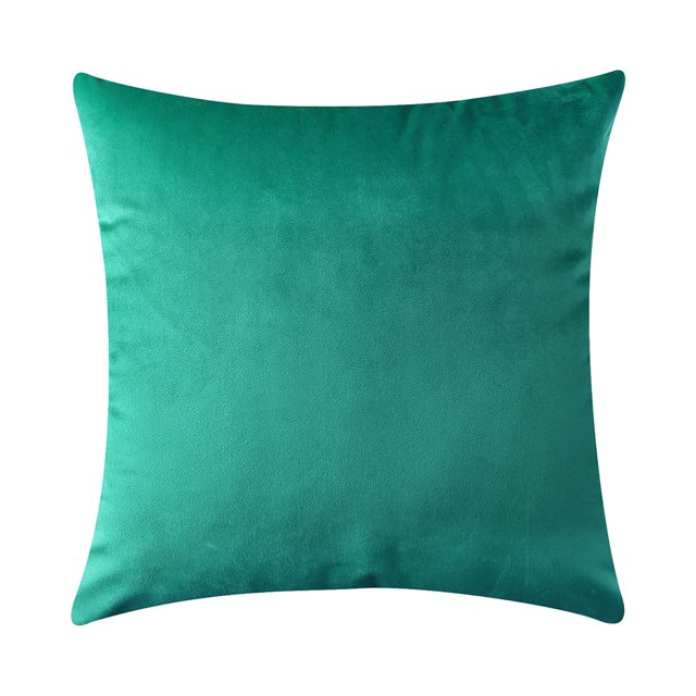 Funda de almohada de terciopelo cuadrado con forma de almohada, color sólido, decoración de sofá, funda de almohada, verde claro sidaley HA003042-01