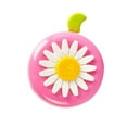 thumbnail image 3 of Bicycle Bell Alarming Bike Ring Flower Shape Decorative Bike Ring Bike Handlebar Bell, Pink and Green, 3 of 7