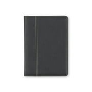 Blue Sky Professional Padfolio, 5" x 8", Black Leather-Like Textured Cover