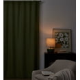 thumbnail image 2 of Better Homes & Gardens 100% Blackout Linen Blend Single Curtain, 50x108, Dark Cilantro, 2 of 8