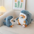 thumbnail image 4 of Kawaii tiburón gato juguetes de peluche muñeco colgante japonés popular dibujos animados gatito almohada rellenos gatito muñecos de peluche, 4 of 4