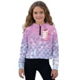 thumbnail image 5 of Uourmeti Mermaid Axolotl Print Basketball Sweatshirts Soccer Sweatshirts with Pocket Golf Sweatshirt Gym Yoga Sweatshirt Size 9-10, 5 of 7