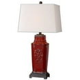thumbnail image 2 of Uttermost Centralia Lampe en Céramique Gaufrée en Rouge Profond, 2 of 2