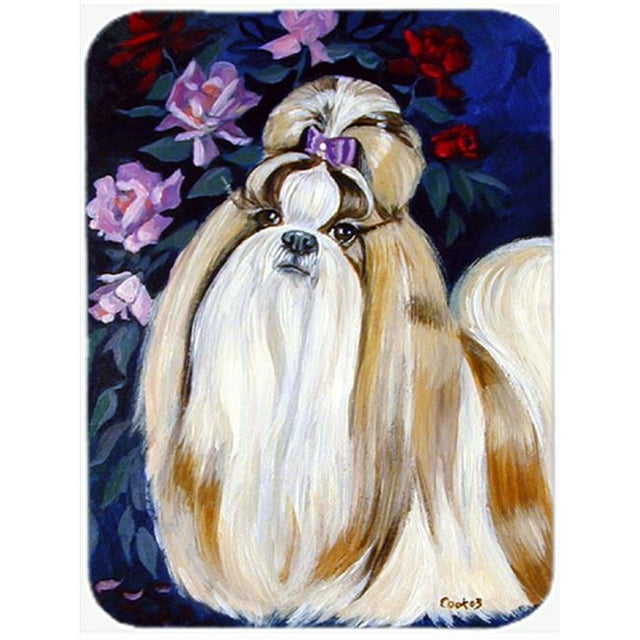 Shih Tzu Planche à Découper en Verre - Grand; 15 x 12 Po.
