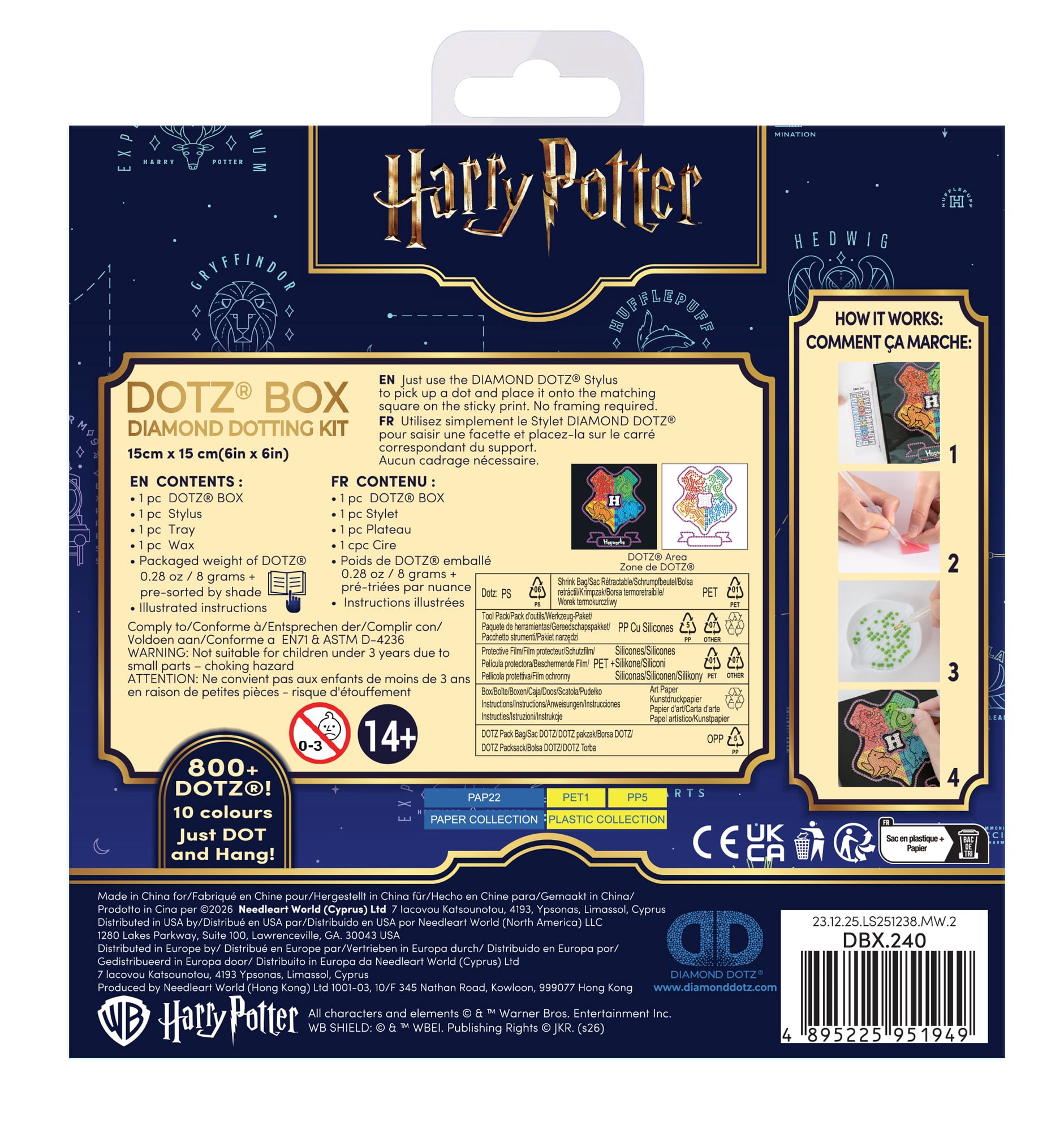 DIAMOND DOTZ® Harry Potter Legacy of Hogwarts Special Edition DOTZ® Box Diamond Painting Kit