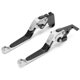 thumbnail image 2 of 2pcs Motorcycle Brake Clutch Levers Adjustable CNC Aluminium Alloy Replacement for YAMAHA XJ6 DIVERSION 2009?2015Silver, 2 of 5