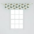 thumbnail image 2 of Ambesonne Floral Window Valance, Colorful Roses and Leaves, 42" x 12", White Laurel Green, 2 of 3