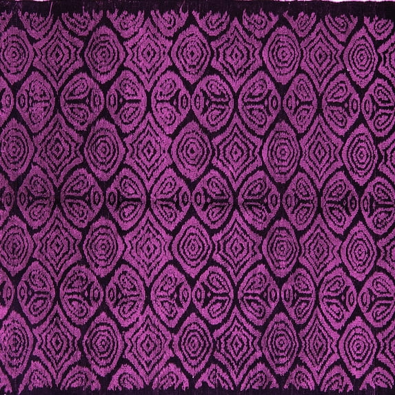 Ahgly Company Indoor Square Abstract Pink Modern Area Rugs, 4' Square