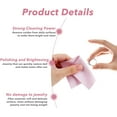 thumbnail image 3 of 60 Pcs Soft Jewelry Cleaning Cloth, Double Sided Pink Polishing Cleaner Cloth Jewelry Wipe Cloths For Gold Silver Diamond Pearl Silverware Watches Pearl Gold Platinum Jewelry（8 * 8cm）, 3 of 6