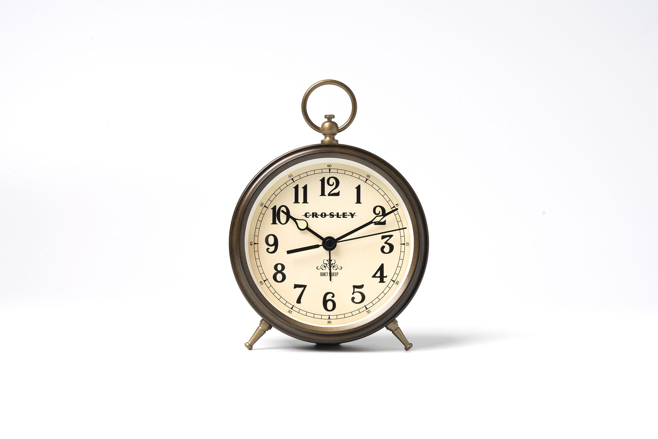Crosley Bronze VintageInspired Analog Alarm Clock