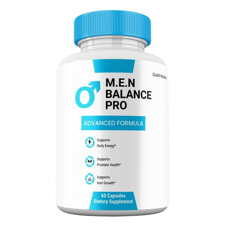MEN Balance Pro Supplemement, High Potency Pills, All Natural Formula, M.E.N. Balance Pro Capsules, 1 Month Supply (1 Pack)