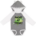 thumbnail image 3 of Inktastic St. Patrick's Day Pinches Get Stitches Shamrocks Boys or Girls Long Sleeve Baby Bodysuit, 3 of 5