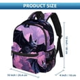 thumbnail image 2 of Bats Traveling Backpack School Bags Cute College Backpack Baby Bag Lightweight Large Capacity Printed Design Adjustable Shoulder Strap Suitable, 2 of 6