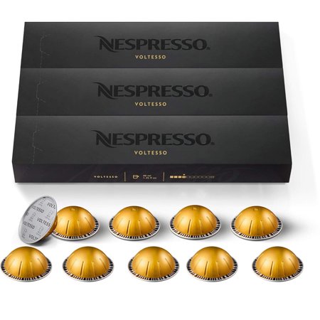 Nespresso Vertuo Voltesso Ristretto/Espresso Capsules, 30-Pack
