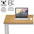 thumbnail image 5 of SOGES 39.4 inches Gaming Desk Writing Desk Workstation Office Desk, Teak & White, 5 of 7