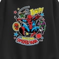 thumbnail image 2 of Marvel - Spider-Man Stickers - Women's Oversized Fleece Hoodie Sweatshirt, 2 of 4