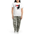 thumbnail image 4 of CafePress - I Love T Rex Women's Light Pajamas - Women's Short Sleeve Print T-Shirt and Pants Light Cotton Pajama Set, 4 of 7